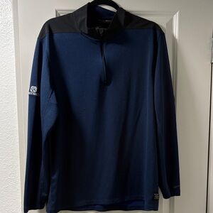 Men's Nike Dri Fit Crosswater Navy and Black Quarter-Zip Pullover